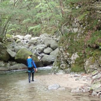 大川入山 矢作川の源流 柳川を遡行