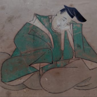 三十六歌仙絵　源重之　画家不明俊成三十六歌仙絵色紙コレクション