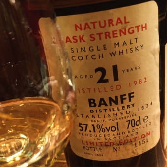 Banf, Natural Cask Strength, 21yo, Distilled 1982.