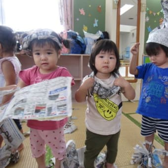 新聞紙あそび☆