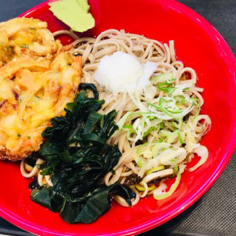 富士そばの乱切り蕎麦