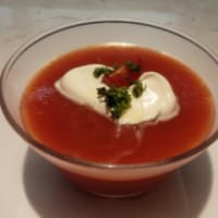 冷たいトマトポタージユ