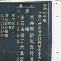 春季高校野球神奈川県大会　準決勝　向上vs武相