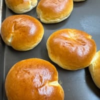 白桃クリームパン作りました‼️