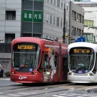 広島電鉄 広島駅(2025.6.25) ５１０８編成 ５号線 広島駅行き／広島港（宇品）行き 広島東洋カープラッピング電車
