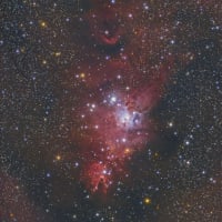 カタツムリ星雲とコーン星雲付近