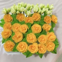 オレンジ系　リース　３０㎝