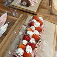 いちごモンブランロール＆桃のチーズシフォン