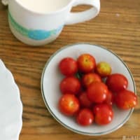 ＜我が家の菜園524＞　庭のミニトマト・キュウリ