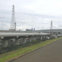鳥飼大橋と舟渡し（東海道五十七次歩き旅・摂津国）