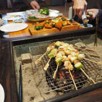長火鉢でパーティー