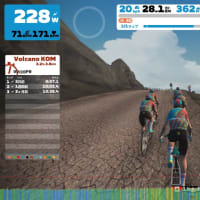 10/09（月）Zwift Tour Of Watopia Ride 2023 | Stage 1 | Long 1:16’33” 、Swim Endurance Reps 3  
