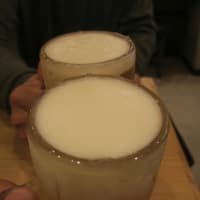 ブツの取引で地元呑み