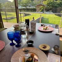 別邸わんこ日和の夕食セッティング