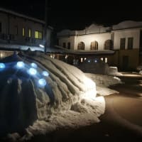 高田世界館の雪像