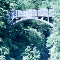 宇奈月渓谷鉄道・・・青空　新緑