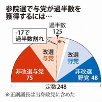 悩ましい参院選　　⁻