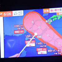  9/12 台風　ヌーボー　関東には来ないらしい