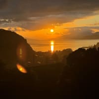 不知火海の夕景　海浦
