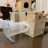 改良版、スズメバチ養蜂用の自作箱