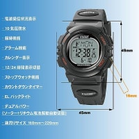 電波式ソーラー腕時計 ノア精密 XXERT 「XXW-500 BK」一部部品の欠損