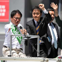 都議会議員選挙投票先が野党第１党の共産5%、立憲民主は14%。小池与党の自民28%、都ファ12%、公明6%、国民民主11%で小池与党が高すぎる。石丸伸二氏の「再生の道」は2%ｗ（朝日ネット調査）