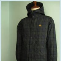 FRED PERRY(フレッドペリー)/チェックキルティングフードジャケット(F2231) Navy