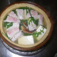 プルドポークとまぐろのしゃぶしゃぶ
