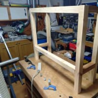 カウンターテーブル脚の製作、その3・・・・・。