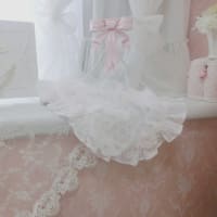 リボンリボン＆ローズブレードの100％遮光　ロマンティック日傘！