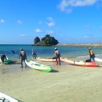 ガット船の土砂積み替えに抗議／Ａ護岸の工事が止まっている