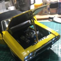 ⑦マイクロエース　ダッジチャレンジャーモーターライズプラモデルラジコン化