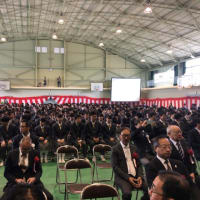 兵庫県立西脇高校の創立80周年記念式典に出席