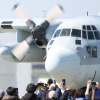 【G3X撮影速報】小牧基地航空祭2024【４】C-130H輸送機は飛行展示経て編隊で続々着陸(2024-03-03)