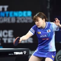卓球、コンテンダー　男・女ｓ　優勝。