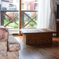 洋風住宅で火鉢はセンタ-テ－ブルに
