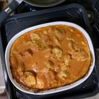 オーヴンで作るバターチキン