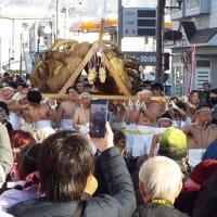 観てるだけでも寒かった裸わらじ神輿