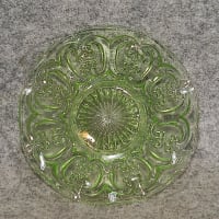 2021 JULY土用の丑　ウランガラス　八折れプレスガラス鉢皿