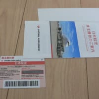 JAL優待届きました