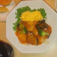 海老と野菜のチリソース　・レストラン樹林本日のランチ