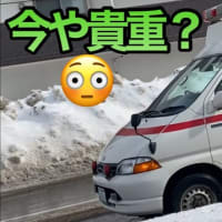救急車に懐かしさを覚える姿。札幌の冬道を頑張ってくれています！