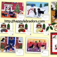 ラブラドールのイラスト・グッズ・雑貨　-- 　可愛いラブラドールのクリスマスカードです♪