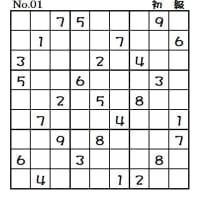 ◆0705◆「初級・中級・中級(上)・上級・名人」5問整いました。【魔方陣】