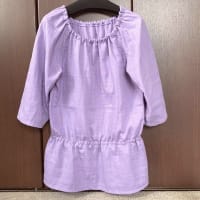 【ハンドメイド】手縫いでダブルガーゼのスモックブラウス、完成しました