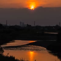 6月20日(木) 暗闇散歩の三日月と日の出