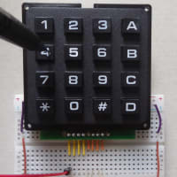 マイコン（Arduino）でFTdx10 のCAT制御（その２　４×４キーパッド）