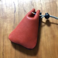 箸入れに続きレザーポーチ作り
