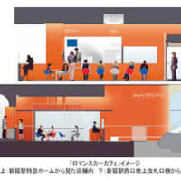 【3/10】小田急電鉄、特急ロマンスカーの新宿駅地上ホームに「ロマンスカーカフェ」をオープン