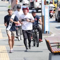 ランニング遊説16km